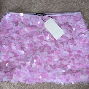 Pink Sequin Skirt